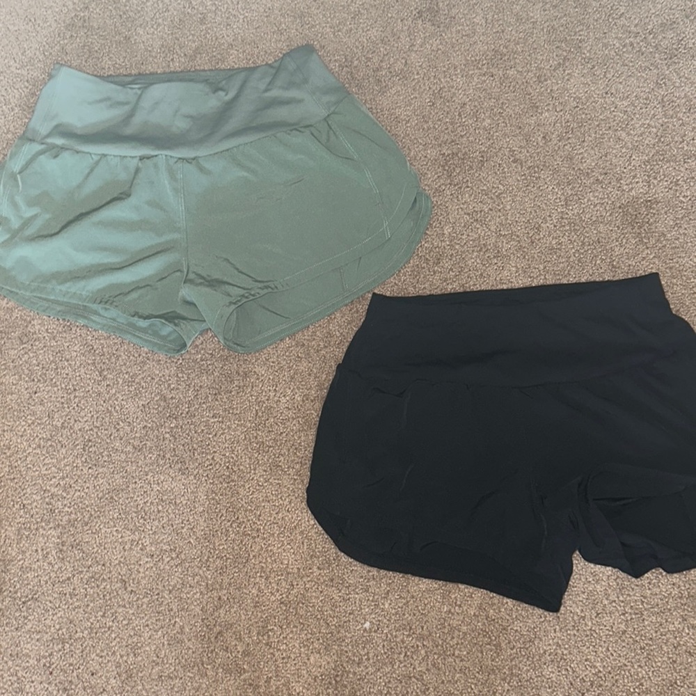 black and green womens small athletic shorts